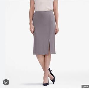 M.M. LaFleur Mulberry Skirt in Dark Clay Size 10